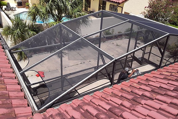 Pool Hurricane Screen Micco FL